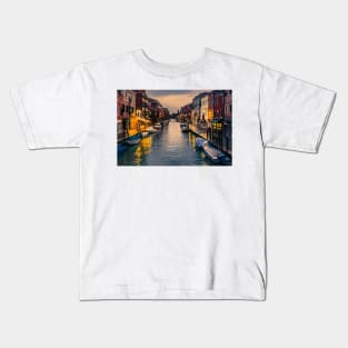 Murano Canal by night Kids T-Shirt